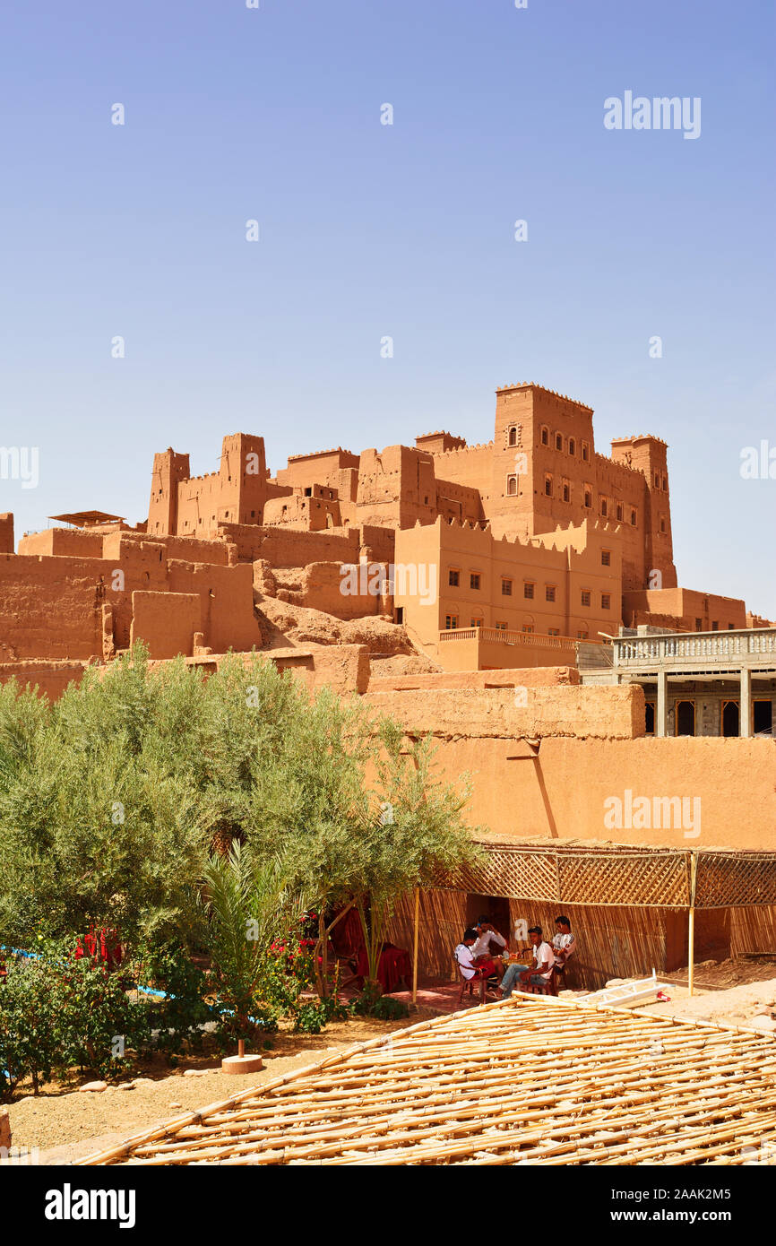 Ouled Otmane Kasbah, Valle di Draa. Il Marocco Foto Stock