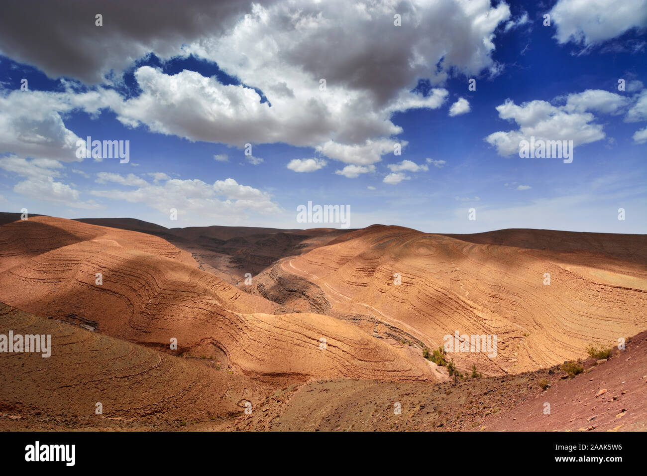 Jbel Saghro montagne, Valle di Draa. Il Marocco Foto Stock