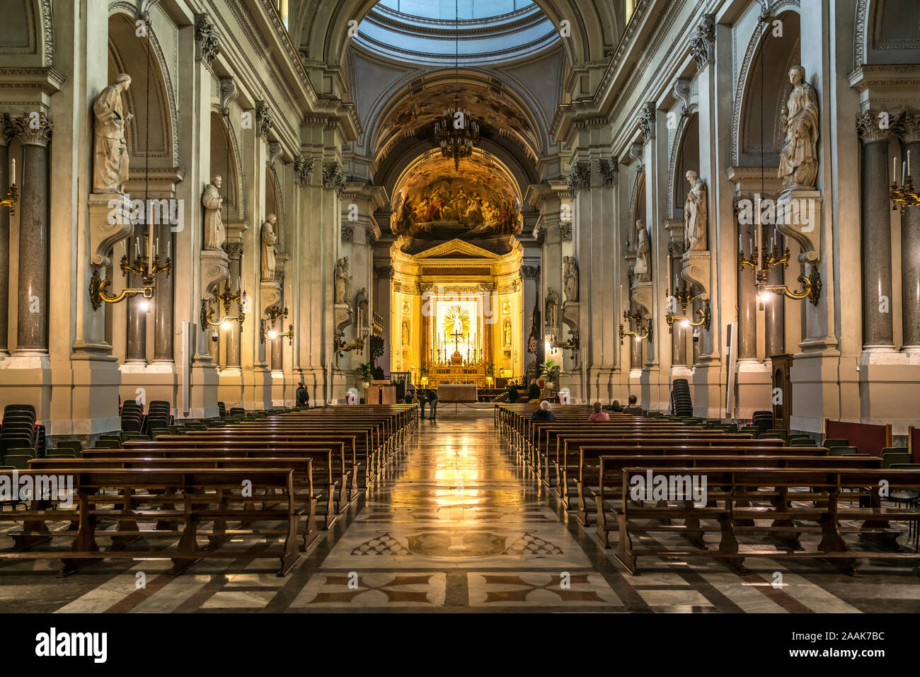 Innenraum der Kathedrale Maria Santissima Assunta, Palermo, Sizilien