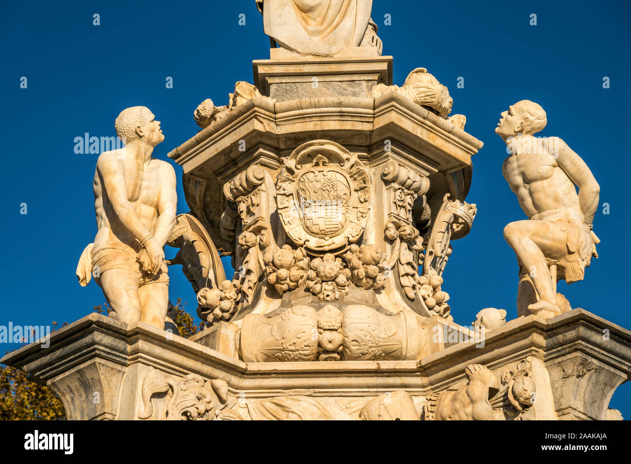 Dettaglio des Barock Denkmal Teatro marmoreo, Palermo, Sizilien, Italien, Europa | monumento barocco Teatro marmoreo dettaglio, Palermo, Sicilia, Italia, UE Foto Stock