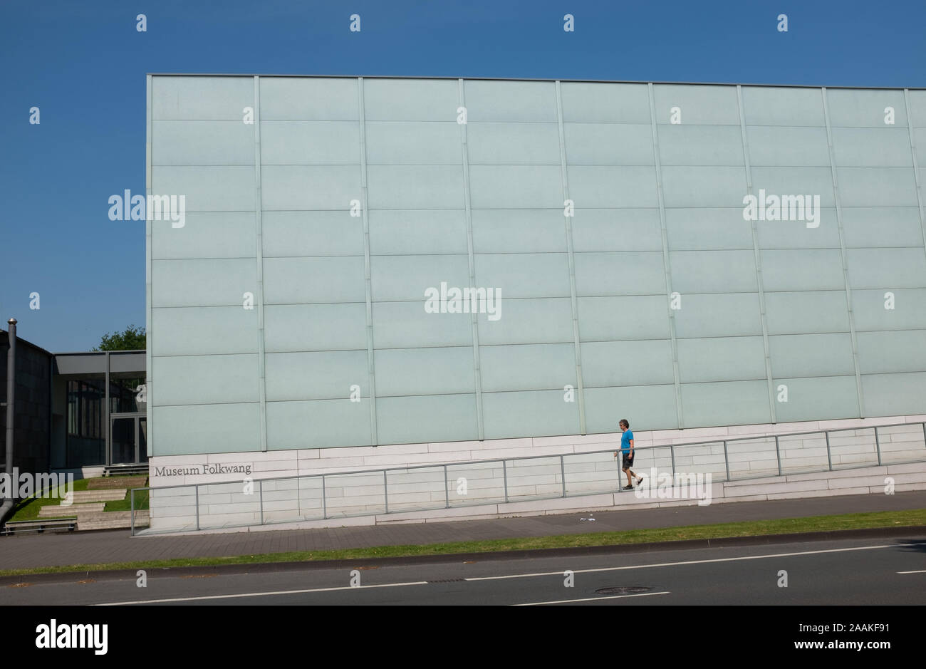 Il nuovo edificio del Museo Folkwang progettato dall architetto David Chipperfield ,Essen, Westfalia, Germania Foto Stock