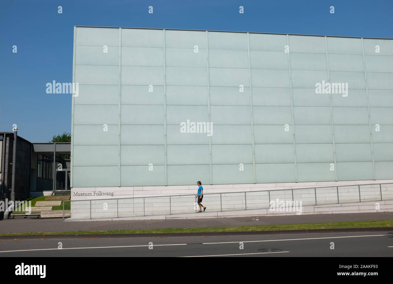 Il nuovo edificio del Museo Folkwang progettato dall architetto David Chipperfield ,Essen, Westfalia, Germania Foto Stock