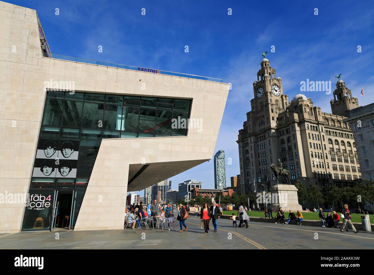 Mersey Ferries Edificio, Liverpool, in Inghilterra, Regno Unito Foto Stock