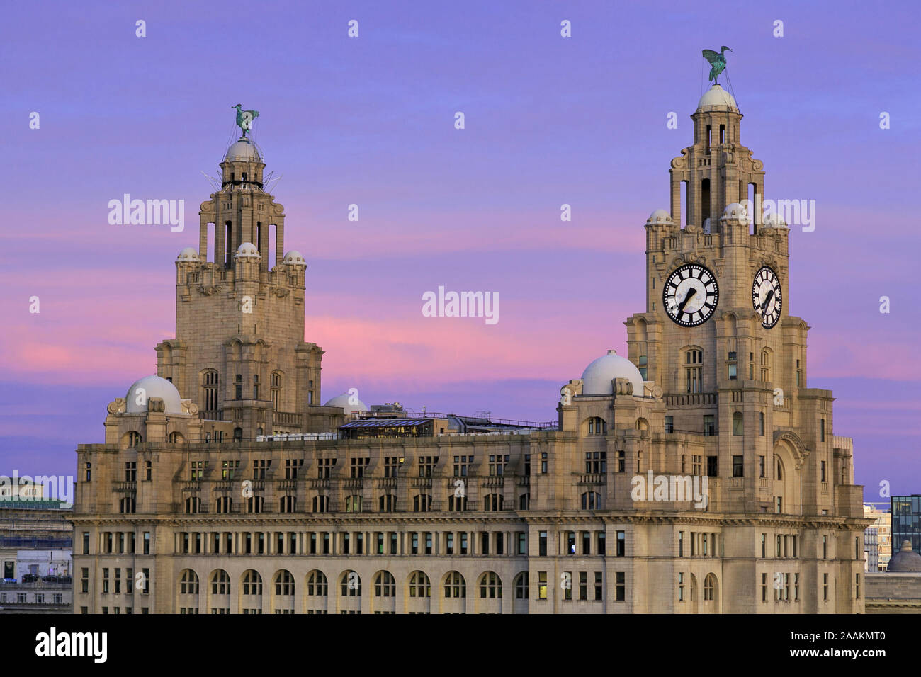 Royal Liver Building, Liverpool, England, Regno Unito Foto Stock