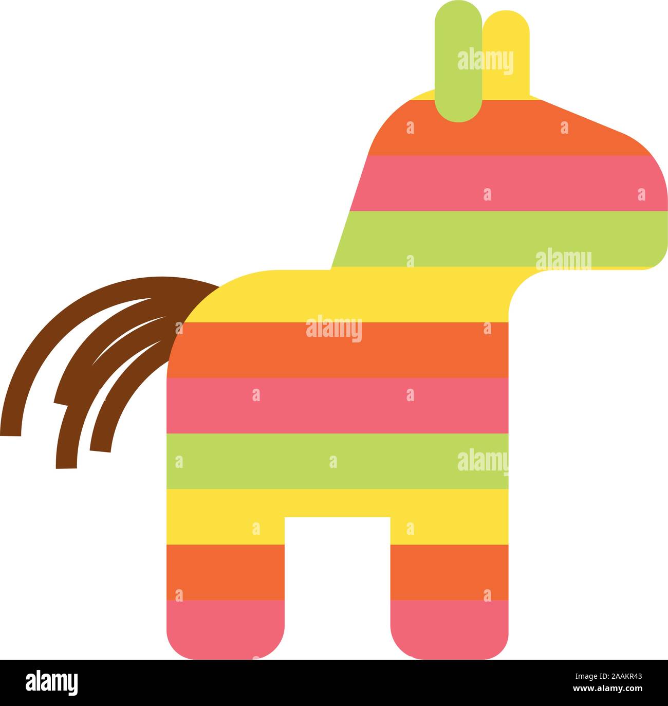 Cultura messicana pinata riempire icona di stile Illustrazione Vettoriale