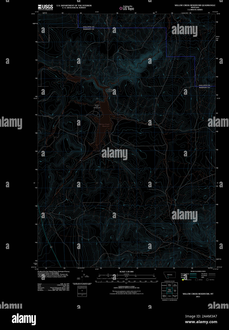 Mappa di willow creek immagini e fotografie stock ad alta risoluzione