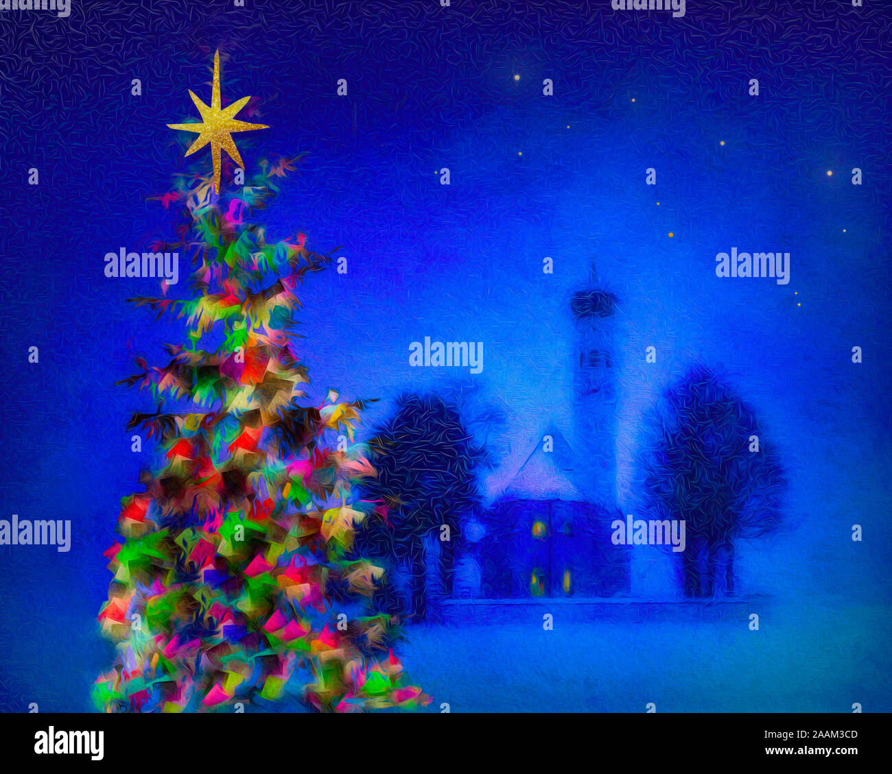 Concetto di Natale: Frohe Weihnachten | Buon Natale | Yuletide Foto Stock