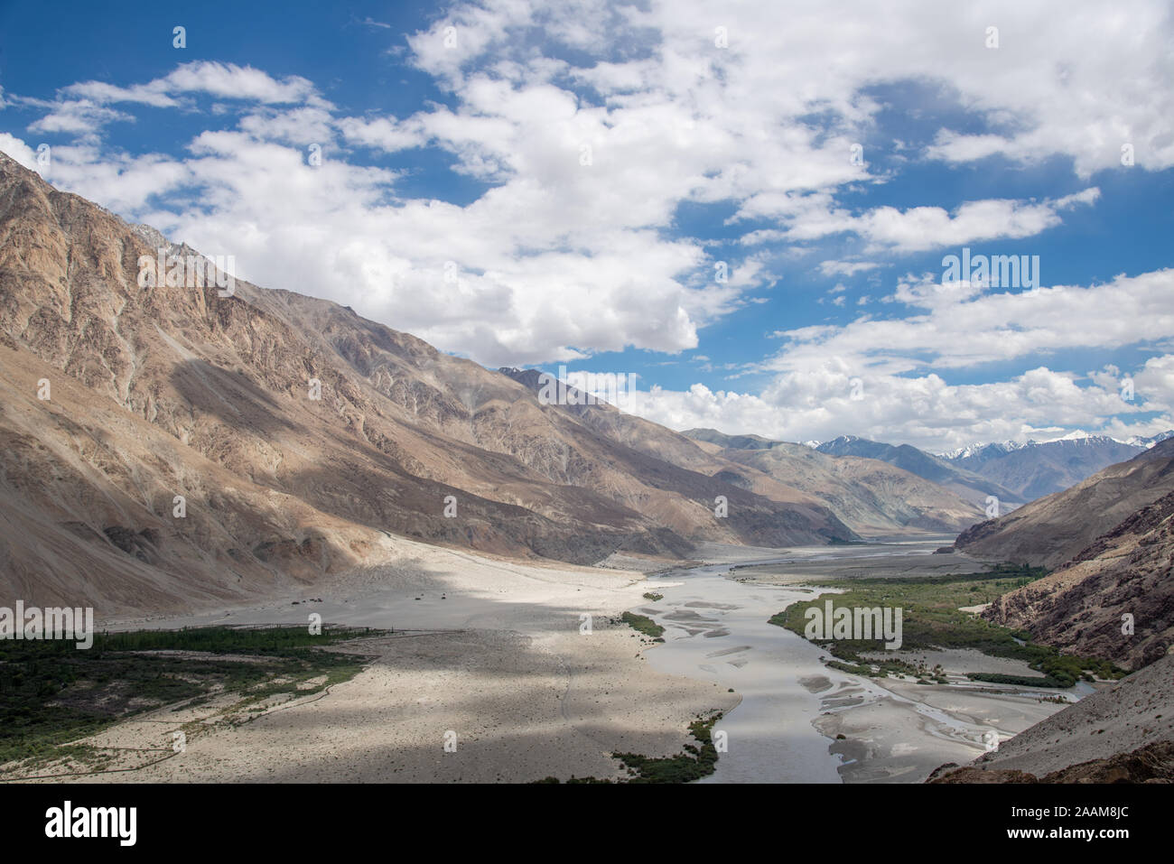 Paesaggio nel nord di Ladakh, in India Foto Stock