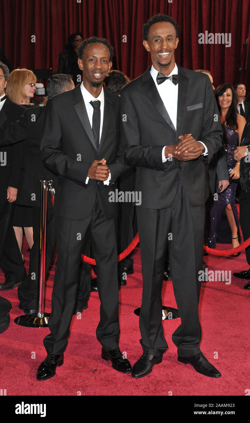 LOS ANGELES, CA - Marzo 2, 2014: Barkhad Abdi & Faysal Ahmed presso la 86Accademia annuale Premi al Teatro Dolby, Hollywood. © 2014 Paul Smith / Featureflash Foto Stock