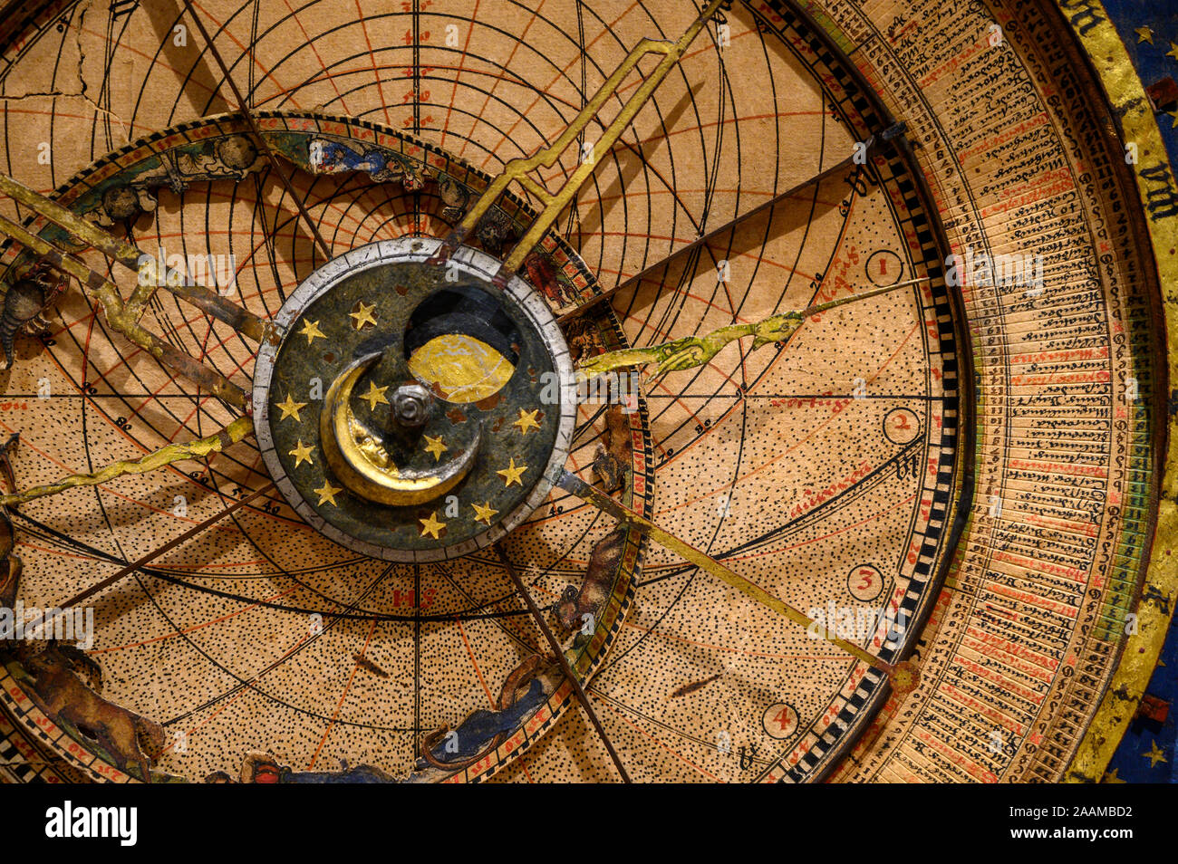 Un antico orologio Foto Stock