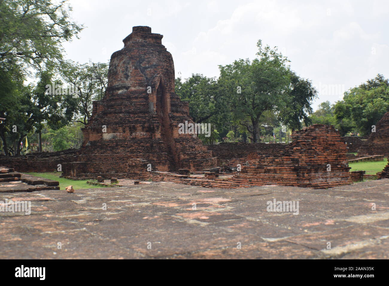 Tempio buddista di Ayutthaya Foto Stock