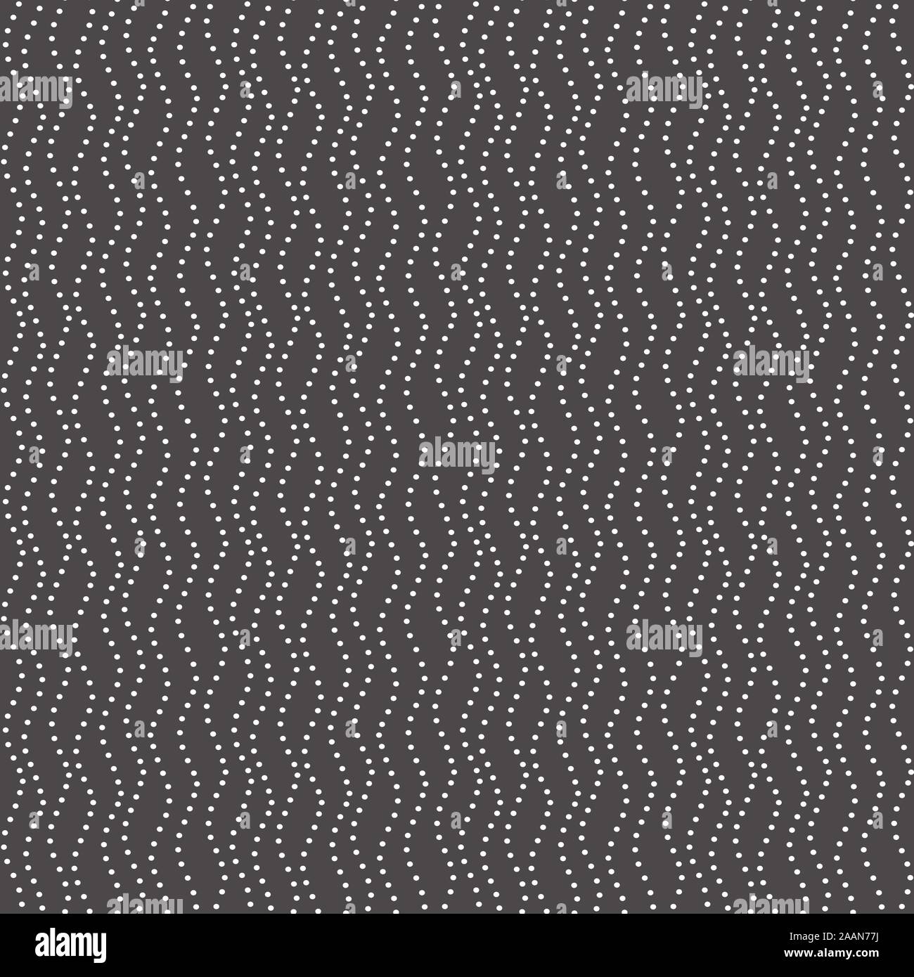 Abstract in bianco e nero ondulate linee maculato seamless pattern. Sfondo vettoriale ripetere il design dei punti. Illustrazione Vettoriale