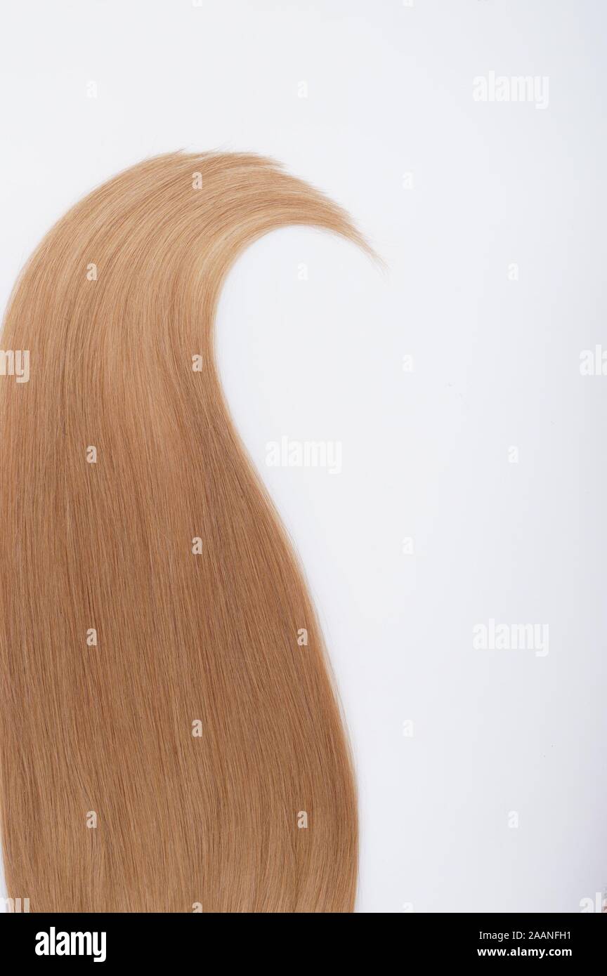 Vergine dritti umani remy hair extensions fasci Foto Stock