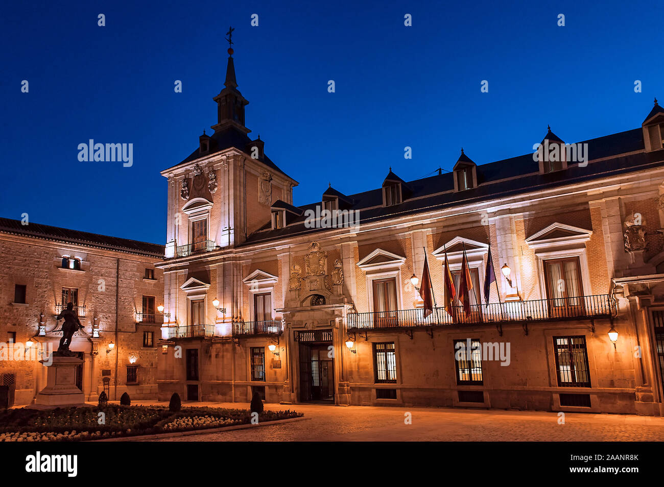 Plaza de la Villa, Town Square, Madrid, Spagna. Foto Stock