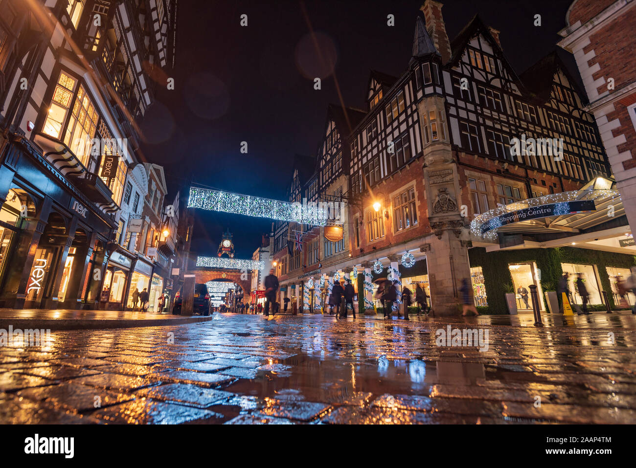 Chester le luci di Natale 2019. Foto Stock