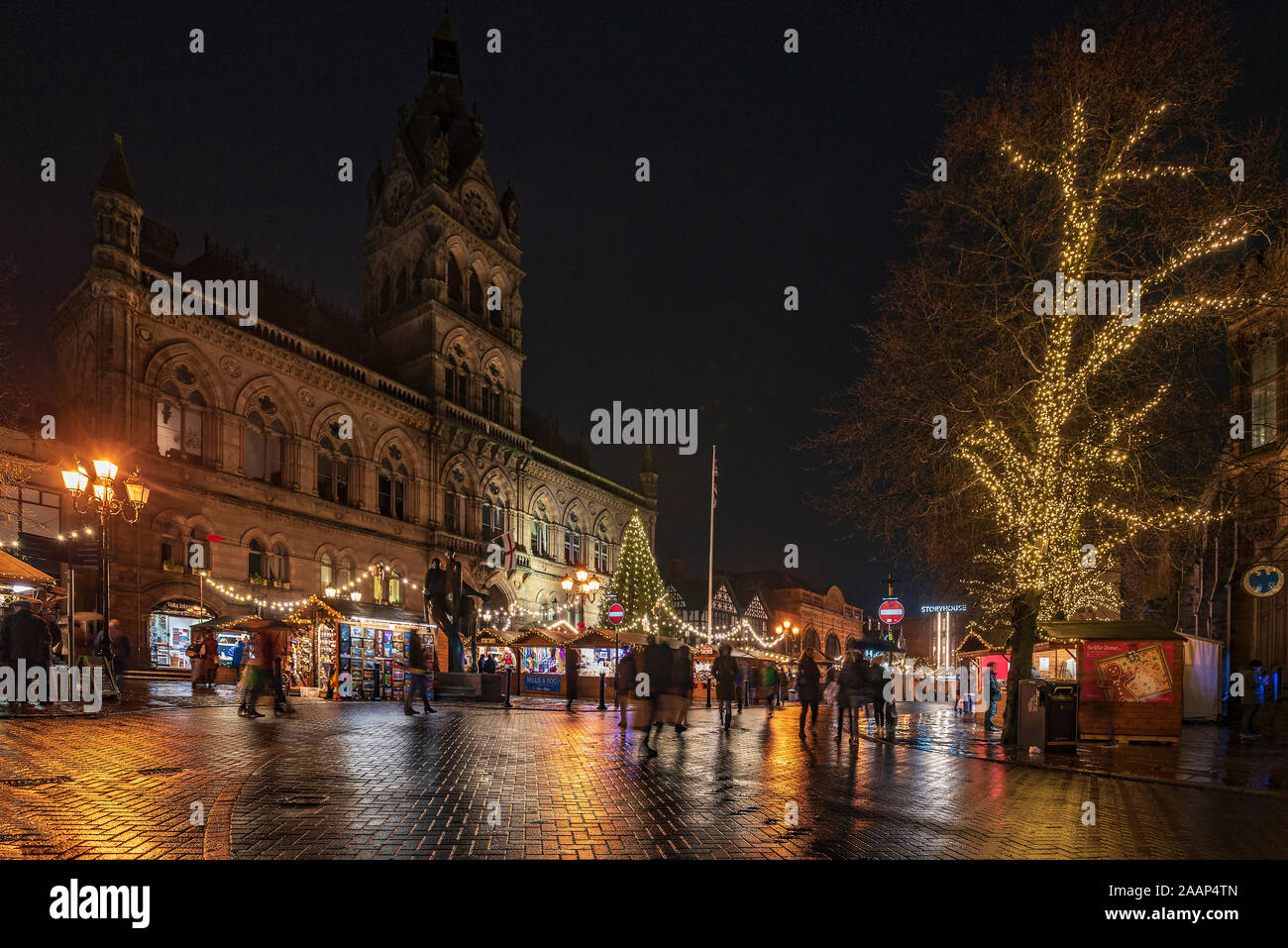 Chester le luci di Natale 2019. Foto Stock