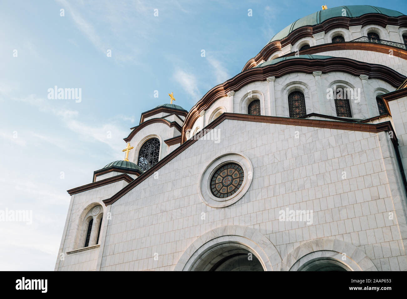 San Sava Cattedrale Ortodossa, Hram Svetog Save a Belgrado in Serbia Foto Stock