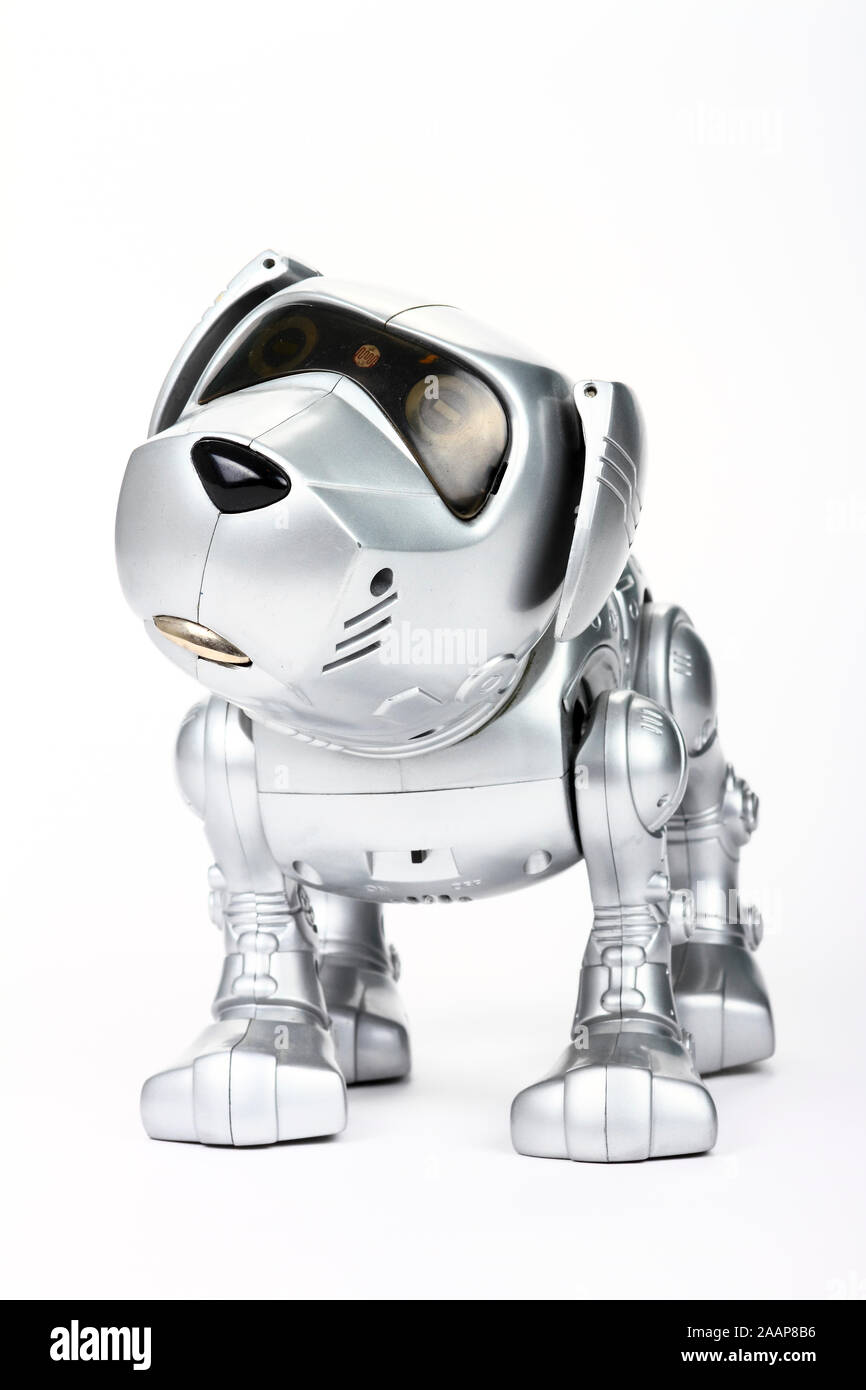 Teksta il cane robotico è la prima generazione giocattolo robotico per bambini Foto Stock