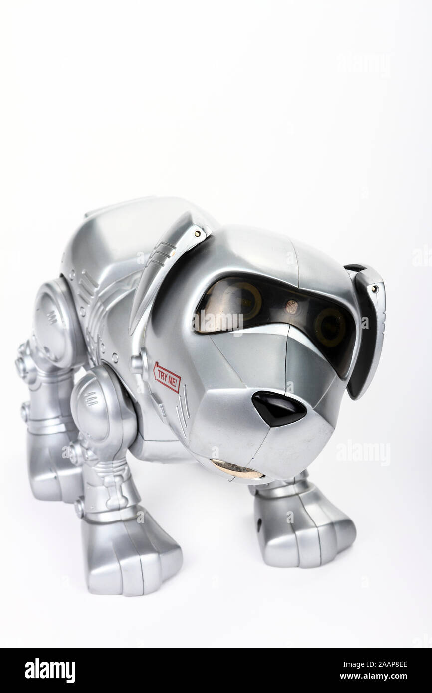 Teksta il cane robotico è la prima generazione giocattolo robotico per bambini Foto Stock