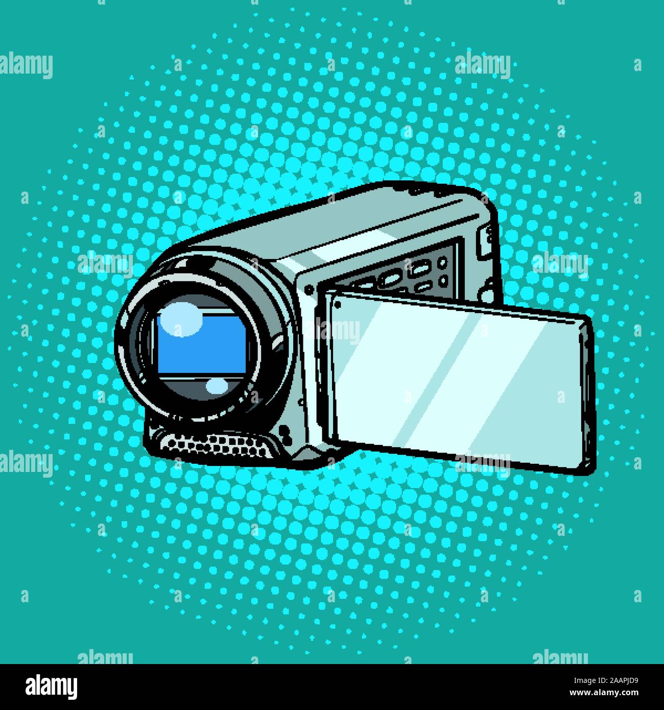 Manuale portatile telecamera video Illustrazione Vettoriale