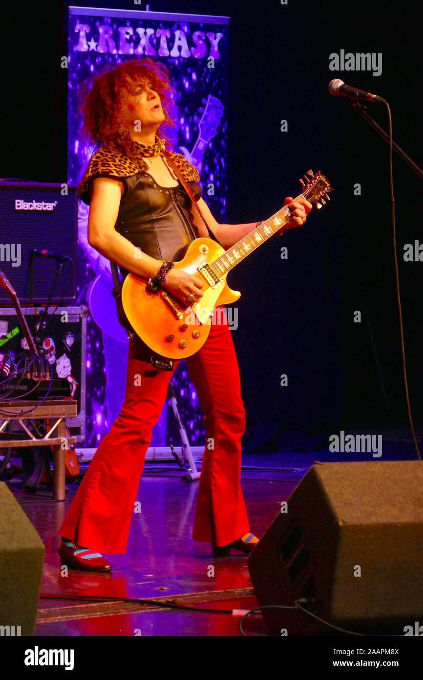 T.Rextasy sono una glam rock gruppo dedicato alla musica di Marc Bolan e T.REX. Foto Stock