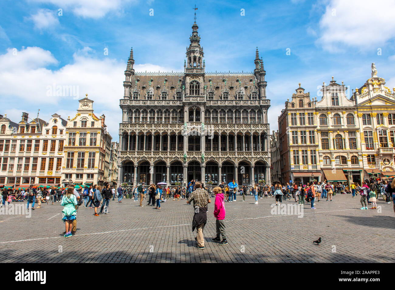 Il Brussels City Museum Situato nella Grand Place di Bruxelles, Belgio. Foto Stock