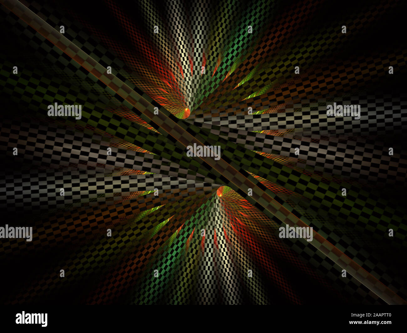 Spirale arte digitale. Un abstract generata da computer a spirale moderno elemento frattale. Modello per creative art design. Una forma astratta e colori. Foto Stock