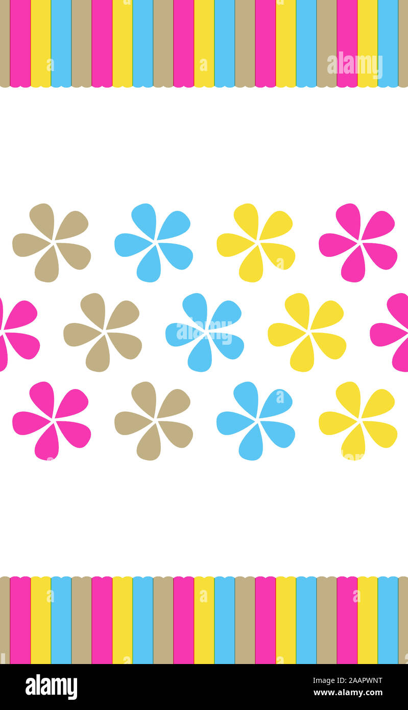 Floreale colorato design pattern sfondo Foto Stock Floreale colorato design pattern sfondo Foto Stock
