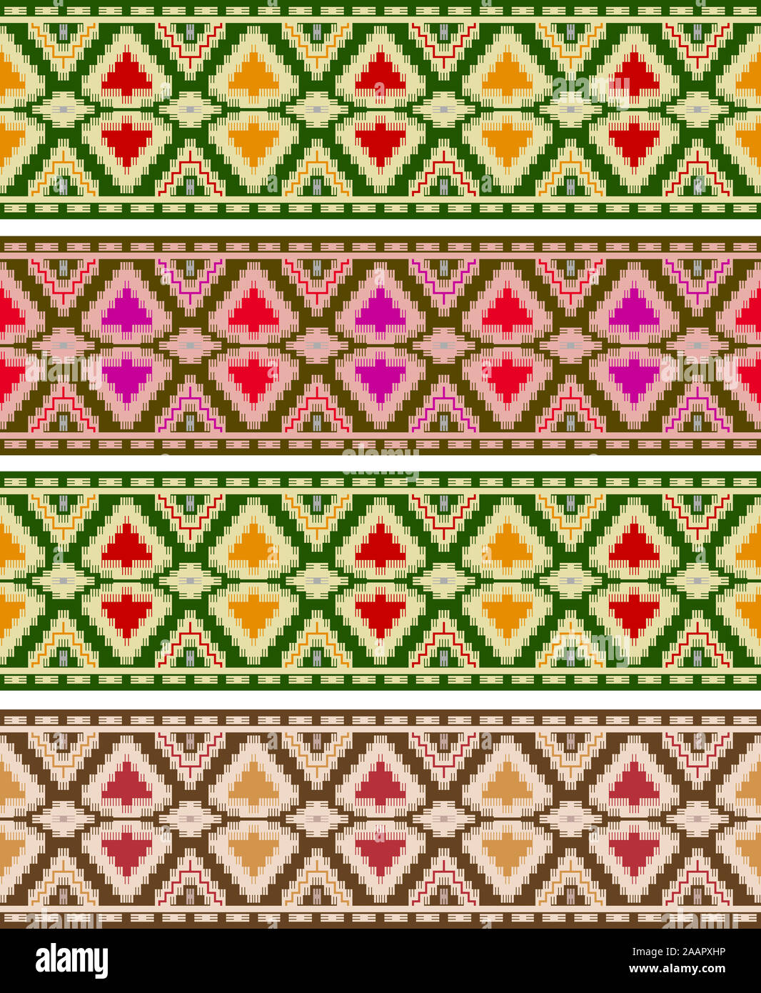 Floreale colorato astratto border background di design Foto Stock Floreale colorato astratto border background di design Foto Stock