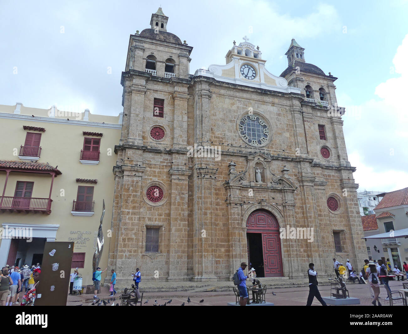 CARTAGENA, Colombia. Chiesa di San Pietro Claver. Foto: Tony Gale Foto Stock