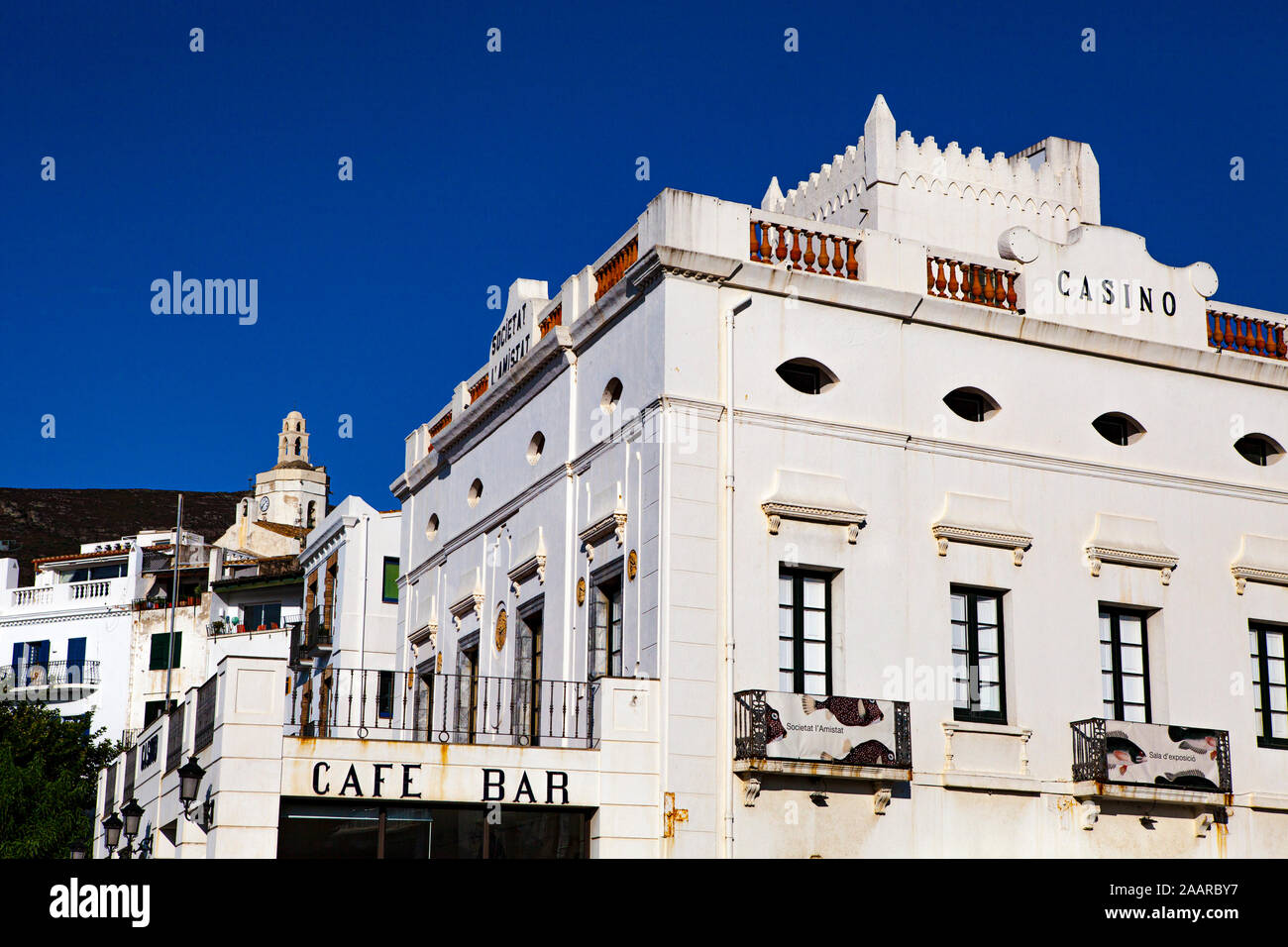 Casinò l'Amistat, Cadaques, Catalogna Foto Stock