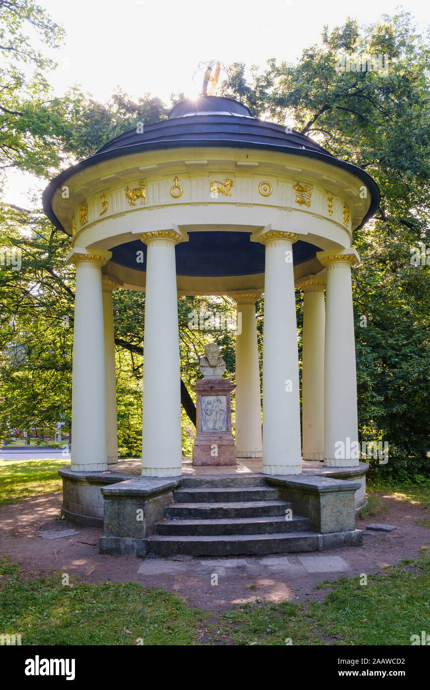 Keplero memorial in Fürst-Anselmo-allee a Ratisbona, Alto Palatinato, Baviera, Germania Foto Stock