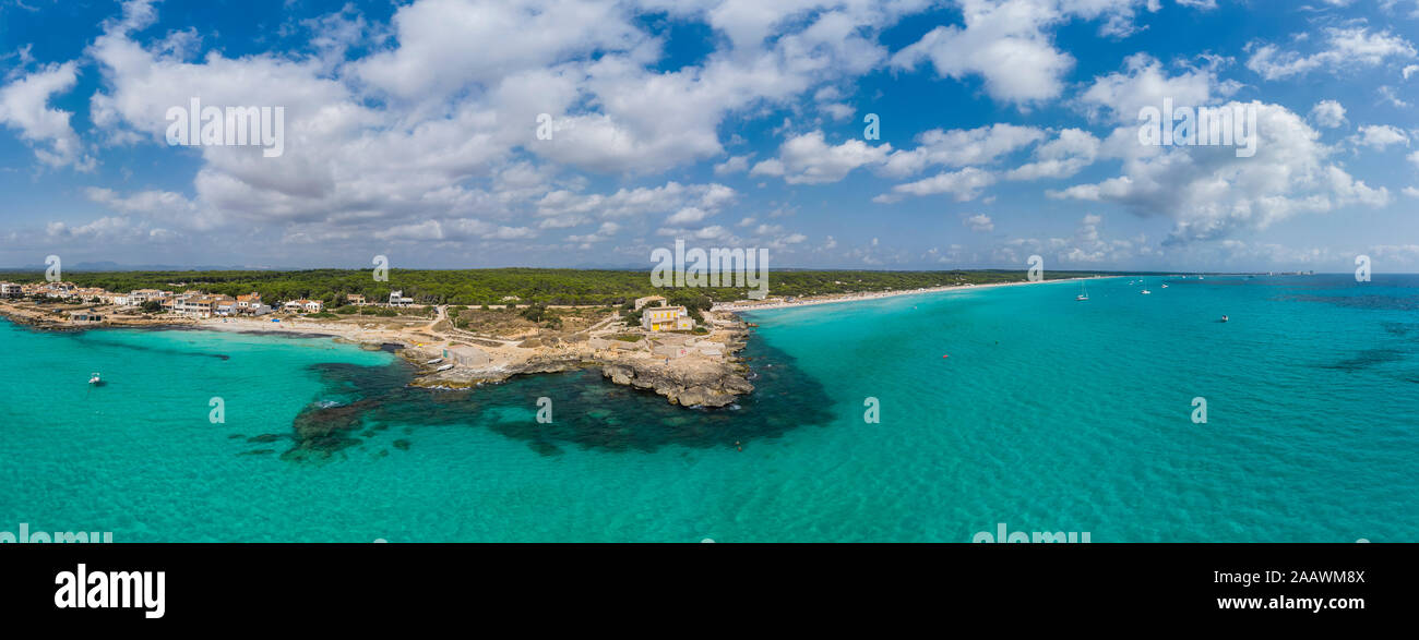 Isole Baleari Spagna, Mallorca, rapita, Ses Covetes, Playa Es Trenc Foto Stock