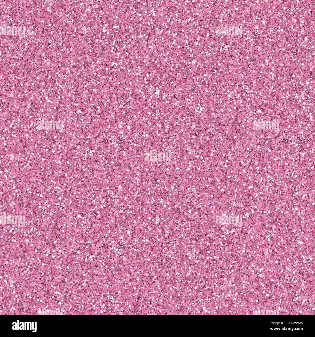 Glitter texture nella luce brillante di colore rosa. Natale sfondo astratto, seamless pattern. Foto Stock