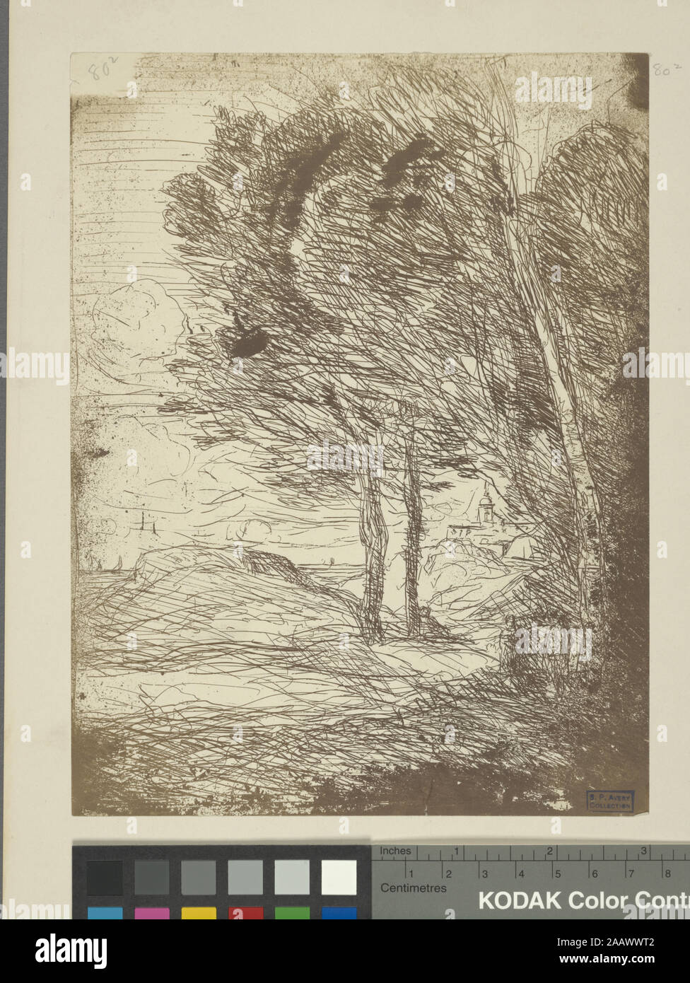 Dintorni de Gênes (2° membro) forma parte di Samuel Putnam Avery collezione. Citazione/RIFERIMENTO: D80; Dintorni de Gênes (2° membro) Foto Stock