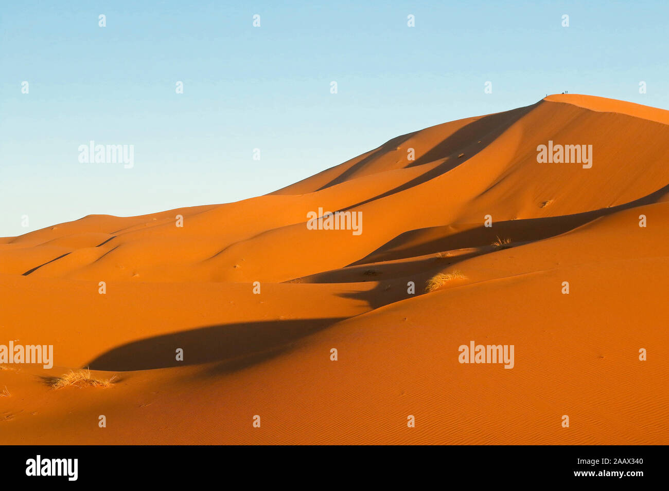 Erg Chebbi, Merzouga, Ziz Valley, il Deserto del Sahara, Marocco Foto Stock