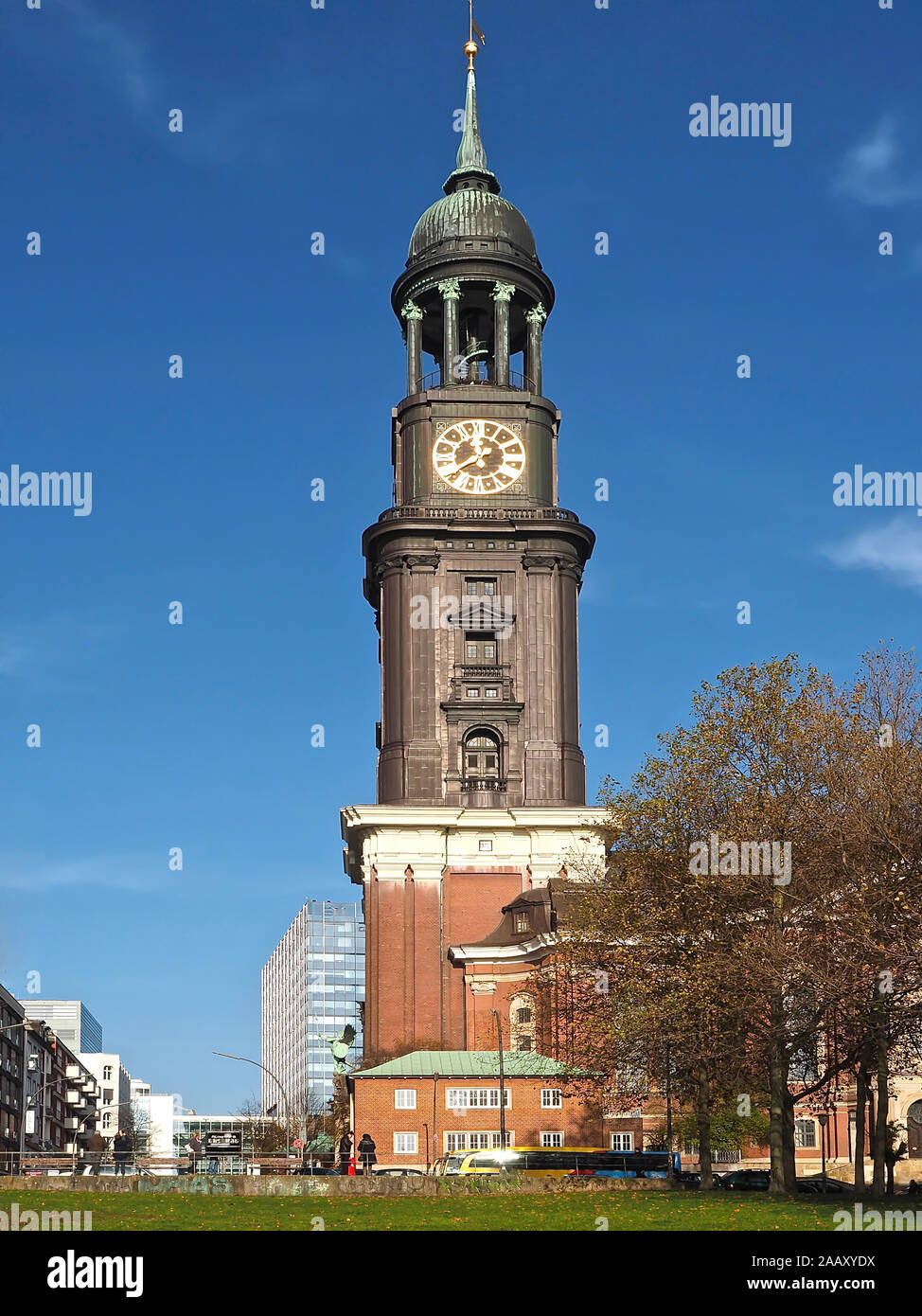 Chiesa principale di Amburgo in Germania denominato St Michaelis chiesa o Michel Foto Stock