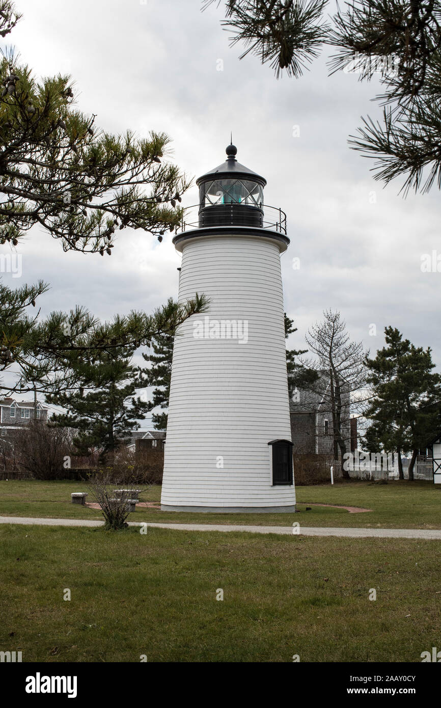 Acceso per la prima volta nel 1788 con una lanterna bruciare olio di balena. È stata il tredicesimo faro per essere costruito negli U.S.A. Esso guide naviganti nel fiume Merrimack e Newburypo Foto Stock