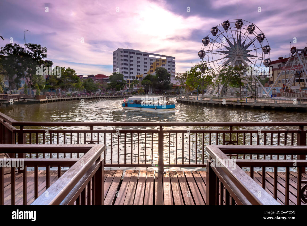 La città di Malacca (anche ortografato Melaka) è la capitale dello Stato costiero di Malacca, nel sud-ovest della Malaysia. Foto Stock