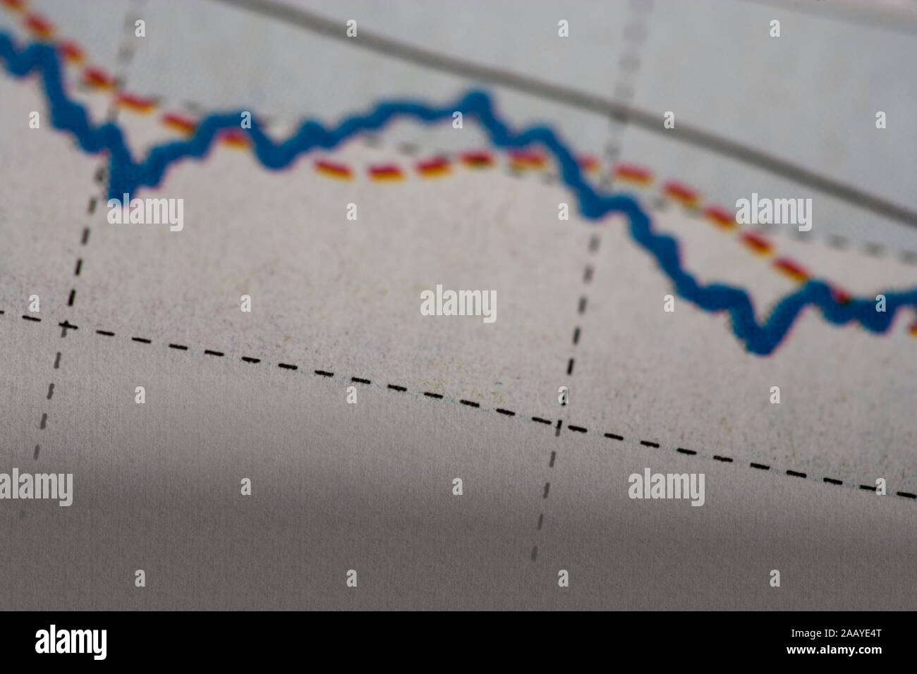 Schema elettrico, quotidiano; mercato azionario Foto Stock