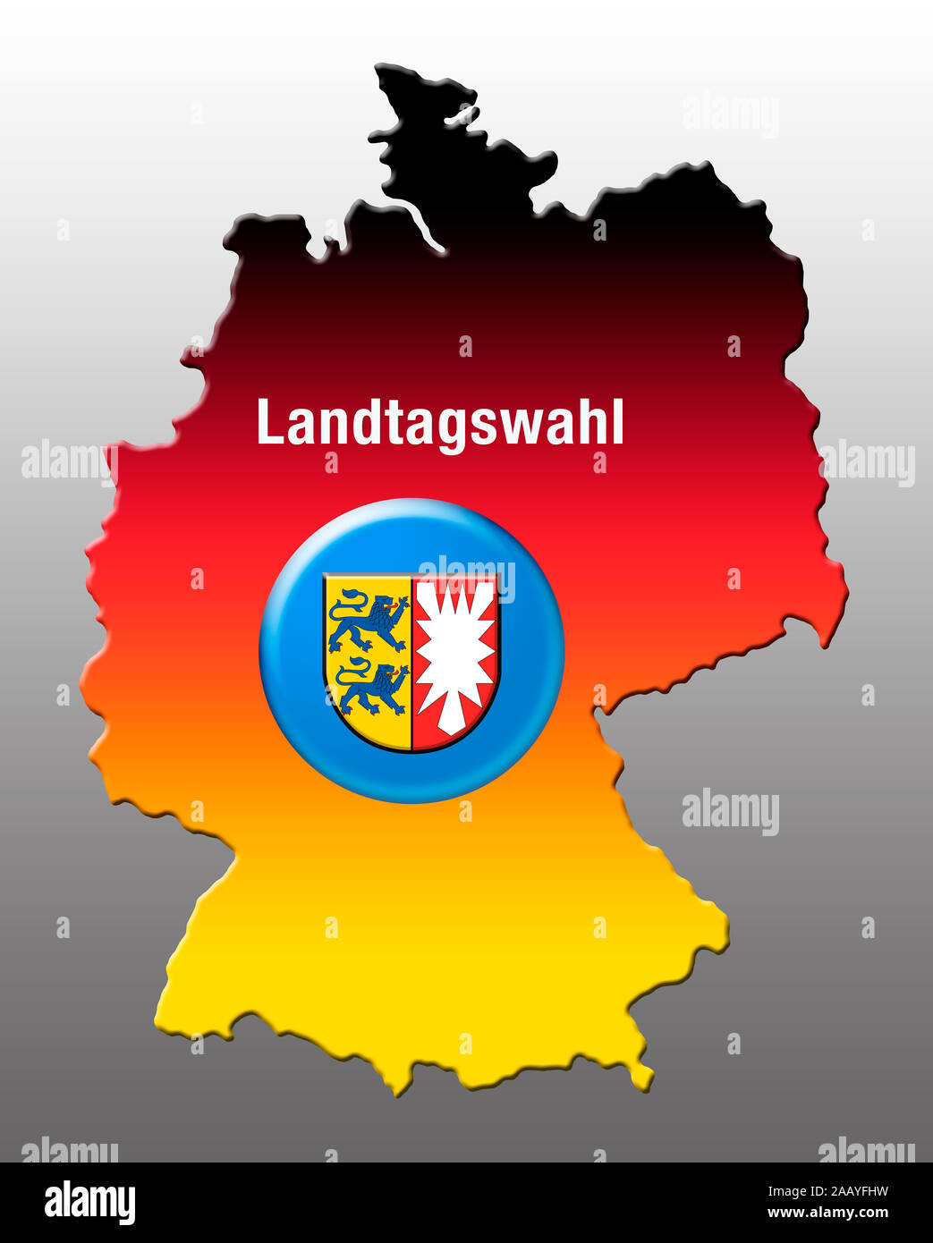 PHENO FLAGS Schleswig-Holstein - Bandiera della Germania con occhielli in ottone - 90 x 150 cm - Bandiere resistenti alle intemperie per asta della bandiera - 100% poliestere