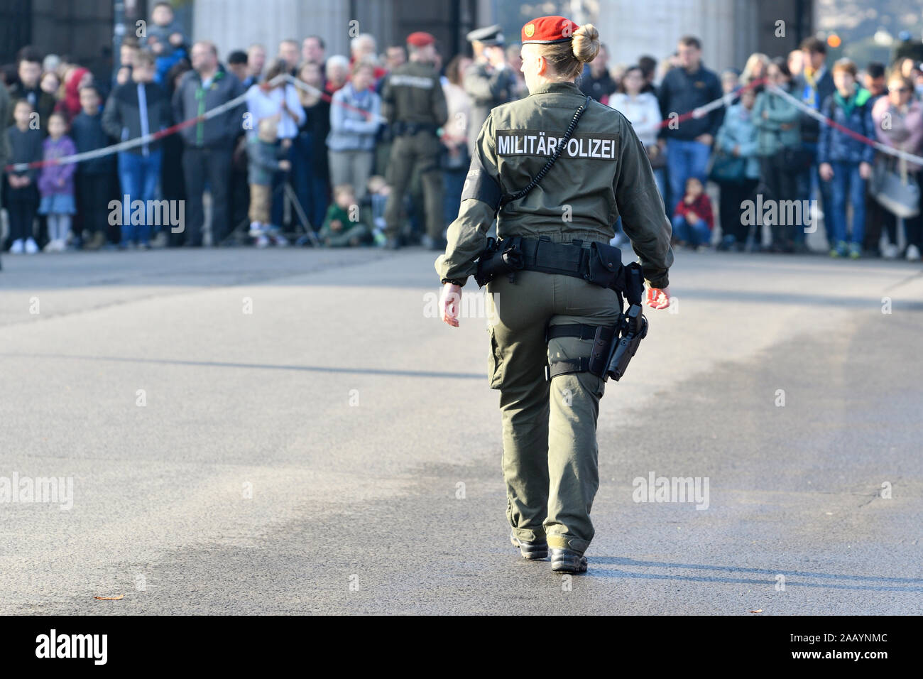 Vienna, Austria. Polizia militare austriaca in Piazza degli Eroi a Vienna Foto Stock