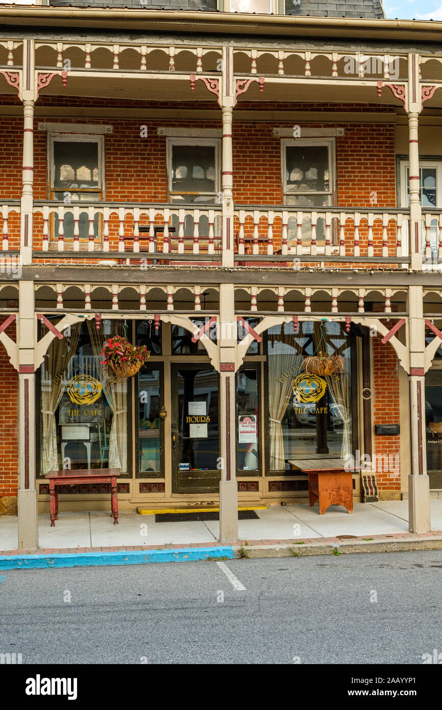 Nido di uccelli Farm il Cafe, 113 South Richard Street, Bedford, PA Foto Stock