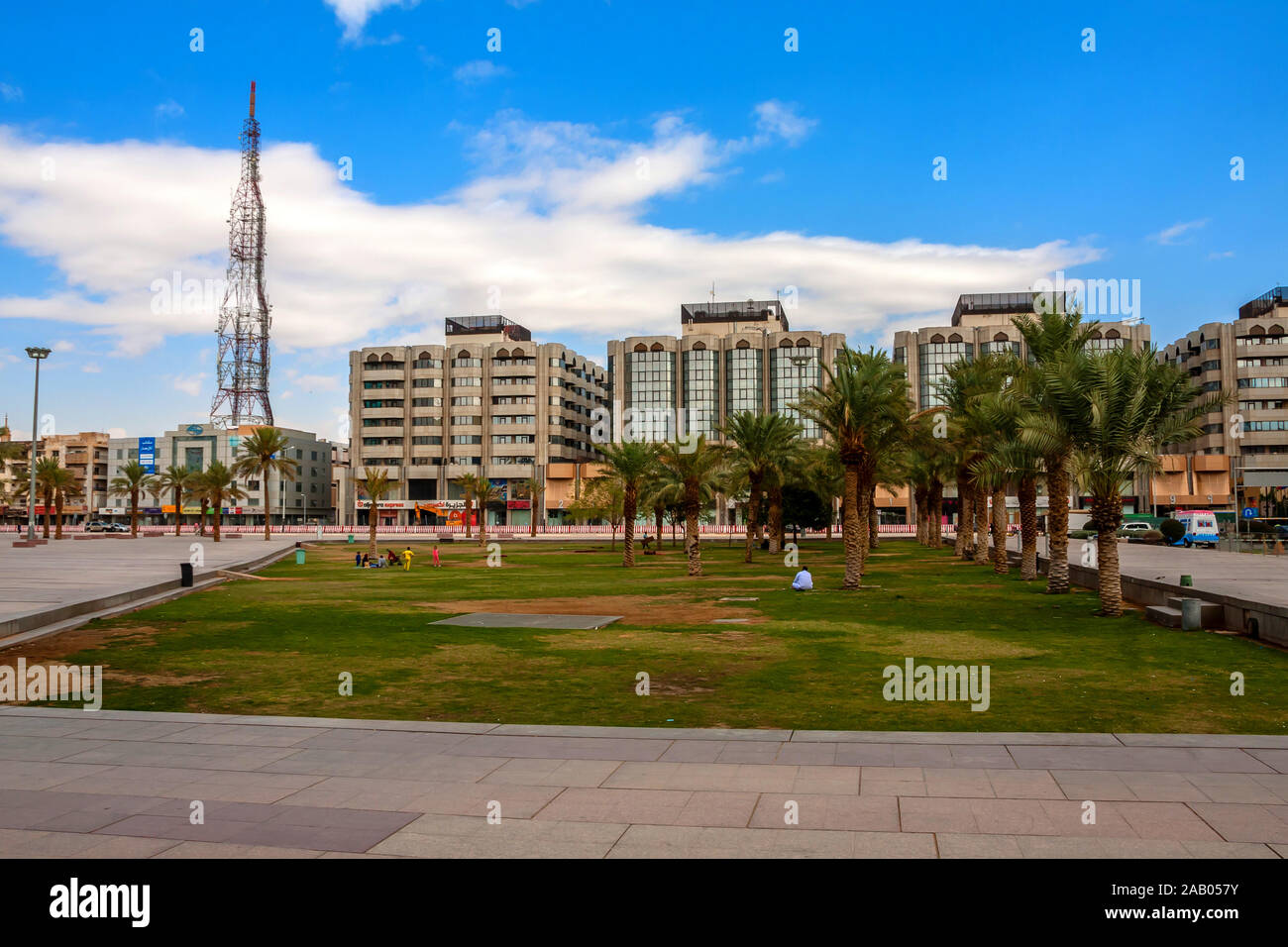 King Fahad Library Park, Riyadh Foto Stock