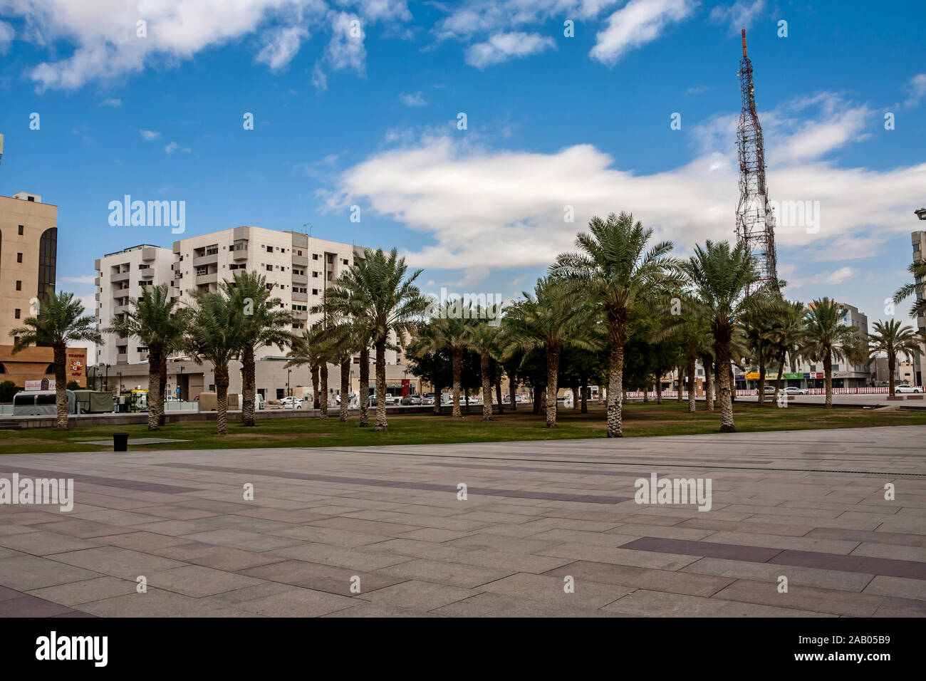 King Fahad Library Park, Riyadh Foto Stock