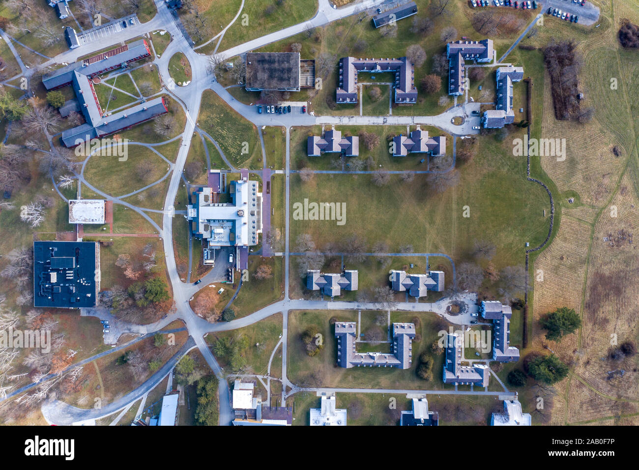 Commons, Bennington College, Bennington, VT, USA, 05201 Foto Stock