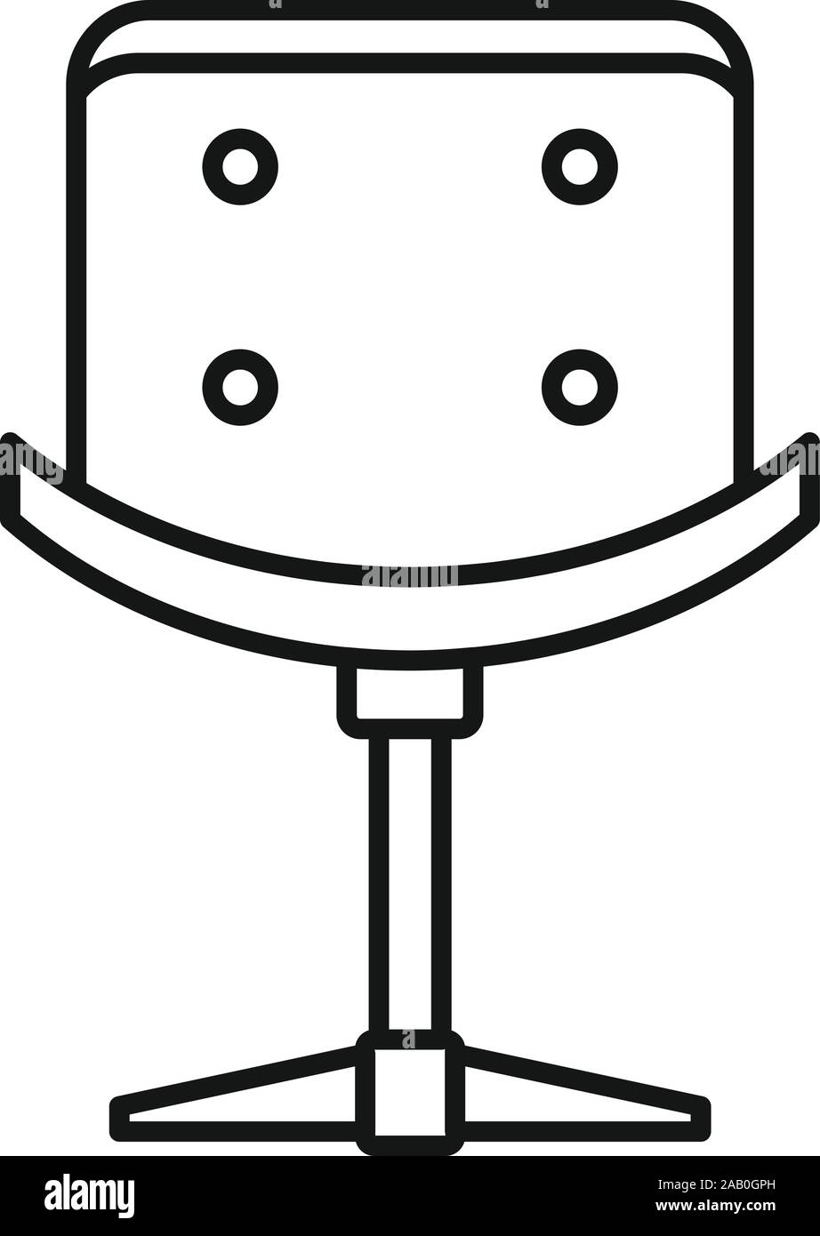 Sit poltrona icona. Profilo sit poltrona icona vettoriali per il web design isolato su sfondo bianco Illustrazione Vettoriale