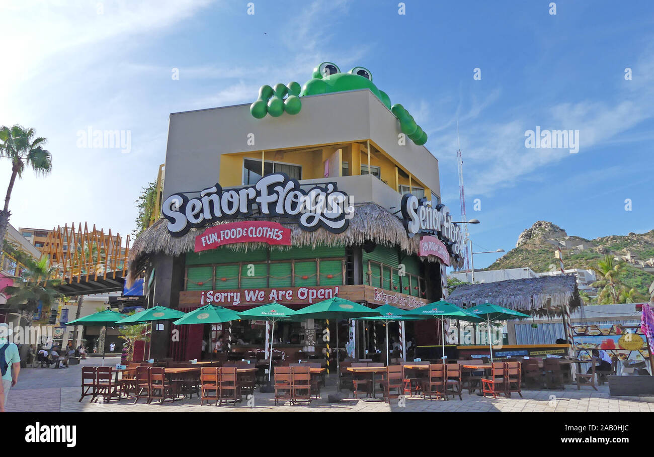 Il ristorante del Messico di Cabo San Lucas. Foto: Tony Gale Foto Stock