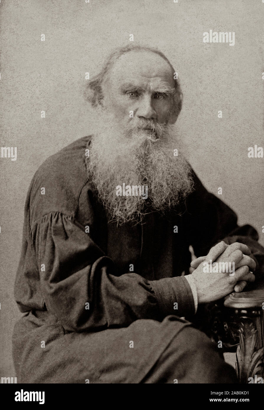 Conte Leo Tolstoj (1828 - 1910) era un autore russo che è considerato come uno dei più grandi autori di tutti i tempi. Egli ha ricevuto più candidature per la Foto Stock