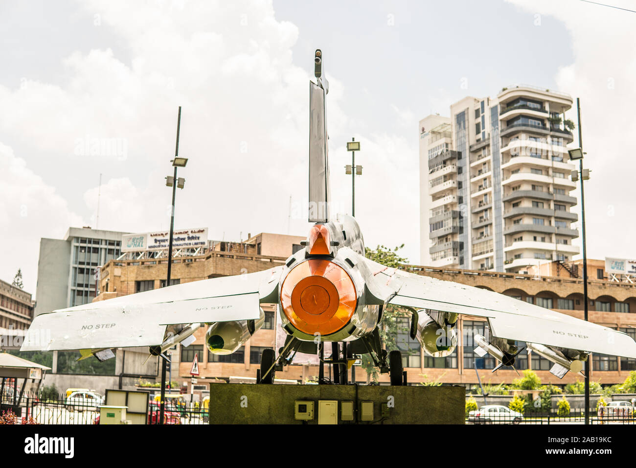Città Bengaluru, HAL Tejas light multirole fighter progettato da aeronautica agenzia di sviluppo, Hindustan Aeronautics Limited, aria indiana, forza della marina Foto Stock